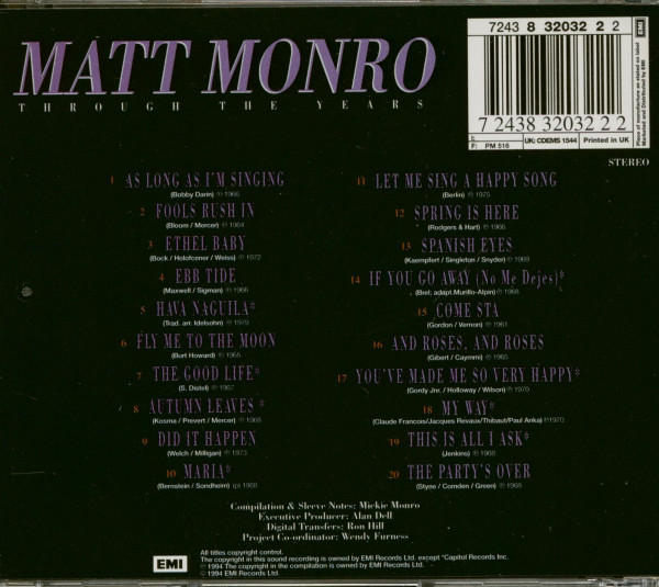 Through The Years (CD)
