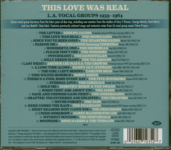 This Love Was Real - L.A. Vocal Groups 1959-1964 (CD)