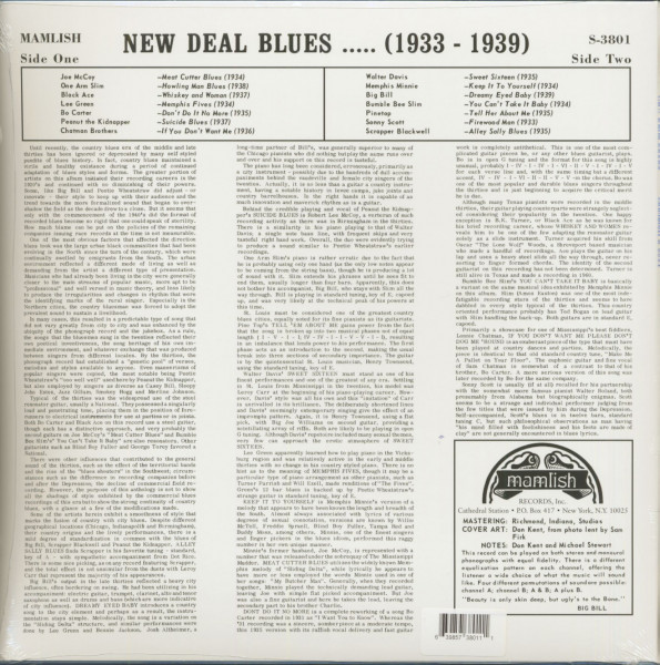 New Deal Blues - 1933-1939 (LP)