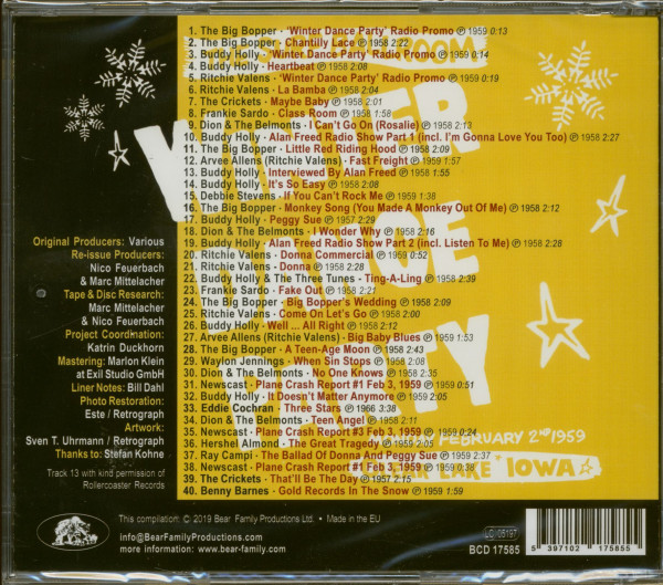 The Great Tragedy - Winter Dance Party 1959 (CD)