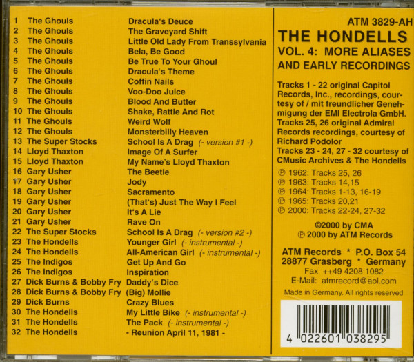 More Aliases - The Hondells Vol.4 (CD)