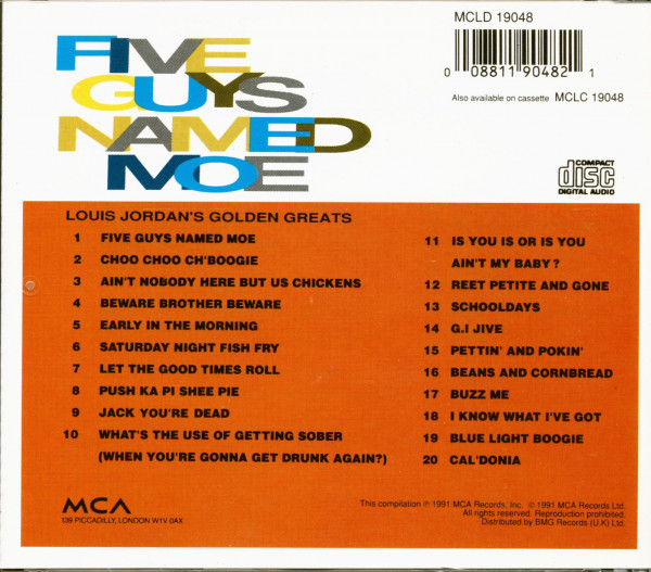 Five Guys Named Moe (CD)