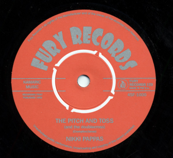Nikki Pappas - The Fireballs U.K. 7inch, 45rpm