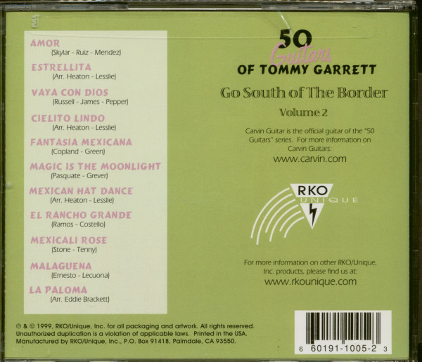 50 Guitars Of Tommy Garrett - Go South Of The Border Vol.2 (CD)
