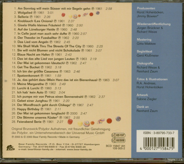 4. Bild von OLD MERRY TALE JAZZ BAND: Am Sonntag will mein Süßer mit mir segeln geh (CD)
