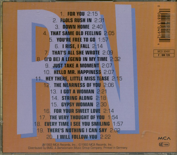 Rick Nelson Sings ' For You ' plus bonus (CD)
