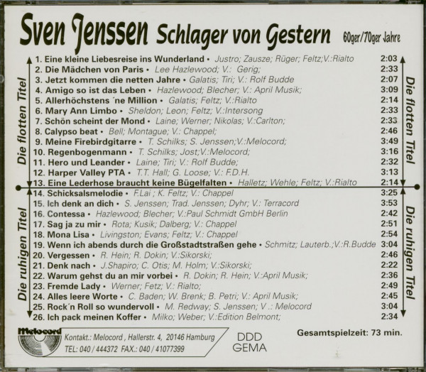 Schlager von Gestern (CD)