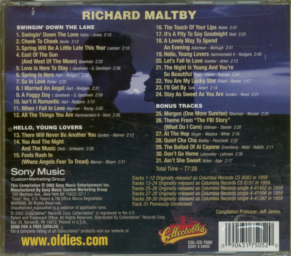 Swingin' Down The Line & Hello Young Lovers (CD)