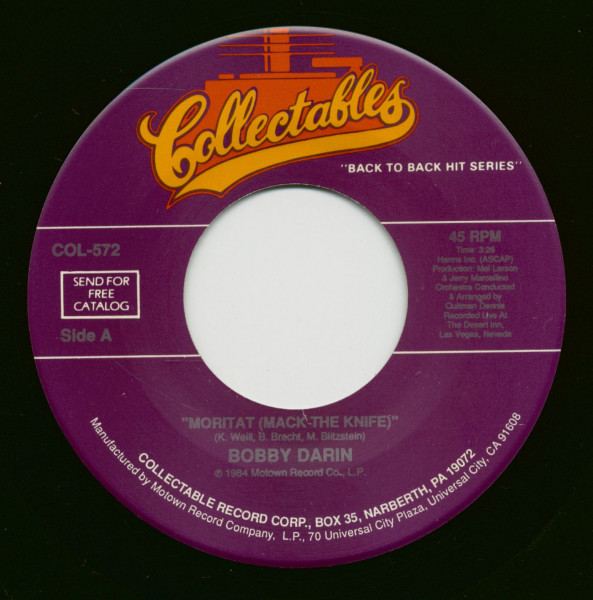 Moritat (Mack The Knife) - If I Were A Carpenter (7inch, 45rpm) Moritat (Mack The Knife) - If I Were A Carpenter (7inch, 45rpm)