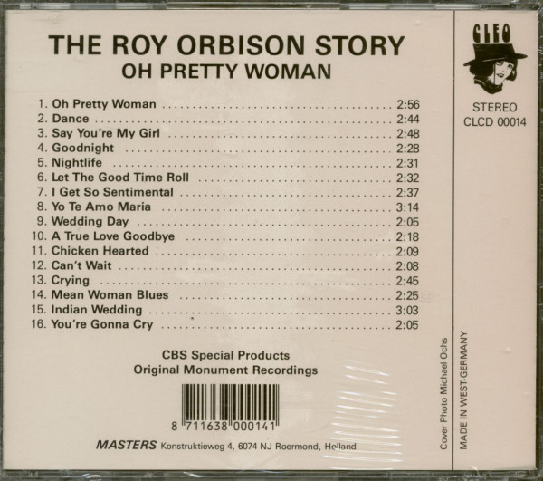 The Roy Orbison Story - Oh Pretty Woman (CD)