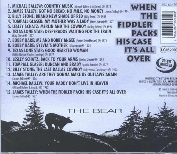When The Fiddler Packs His Case It´s All Over (CD)