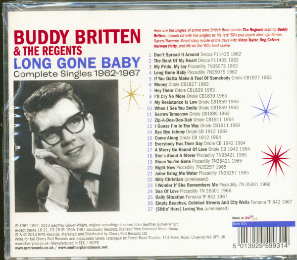 Long Gone Baby - Complete Singles 1962-1967 (CD)