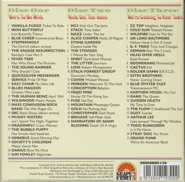 We're An American Band - A Journey Through The USA Hard Rock Scene 1967 - 1973 (3-CD Box)