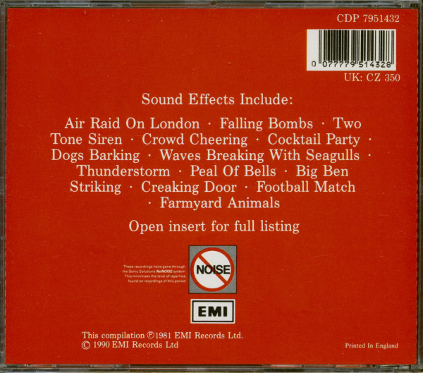 Spectacular Sound Effects - Volume One (CD)