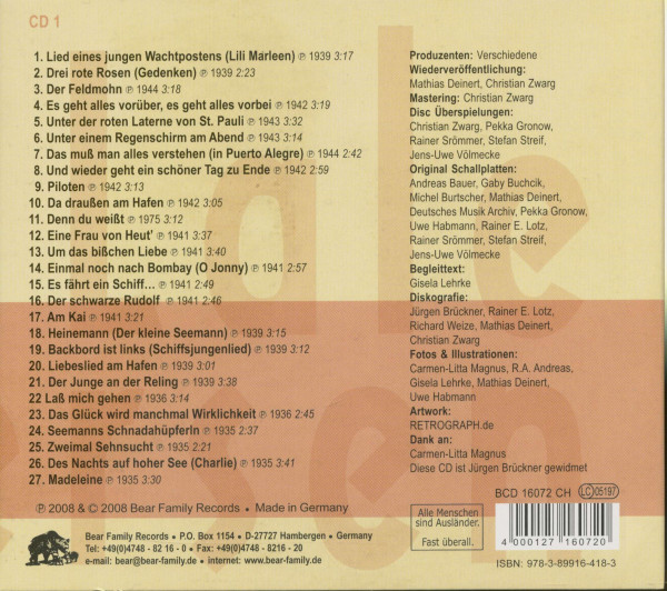 Wie einst Lili Marleen 1935-1953 (3-CD)
