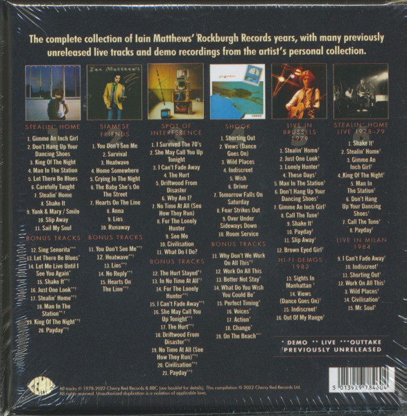 I Can't Fade Away - The Rockburgh Years 1978 - 1984 (6-CD Box)