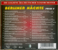 Vorschau: Berliner Nächte Folge:3 - Die goldene Ära deutscher Tanzorchester (CD) Vorschau: Berliner Nächte Folge:3 - Die goldene Ära deutscher Tanzorchester (CD)