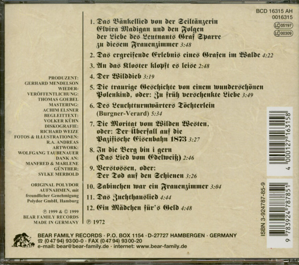 Bitte recht traurig (CD)