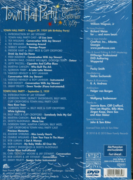 Town Hall Party Aug.29 & Sep.5 1959 DVD (0)