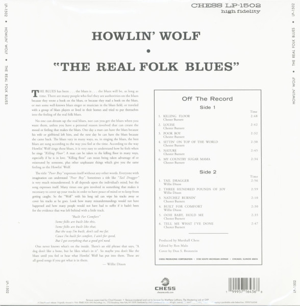 The Real Folk Blues (LP, 180g Vinyl)