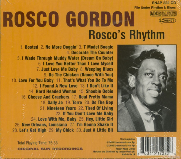 Rosco's Rhythm - Sun Records (CD)