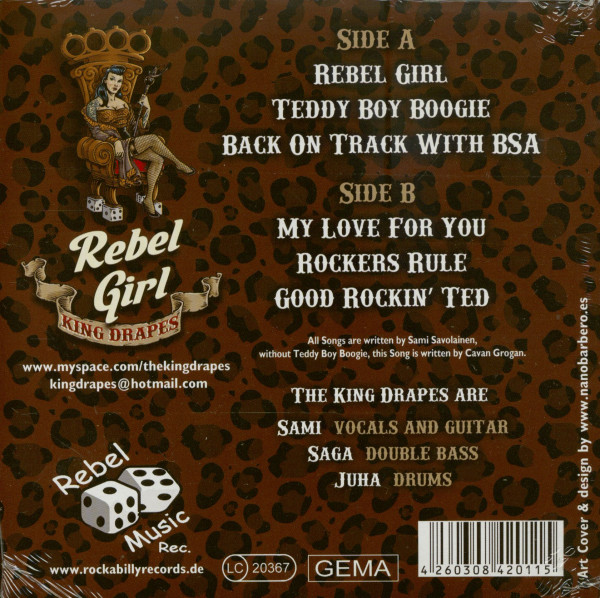 Rebel Girl (7inch EP, 33rpm, PS, SC)