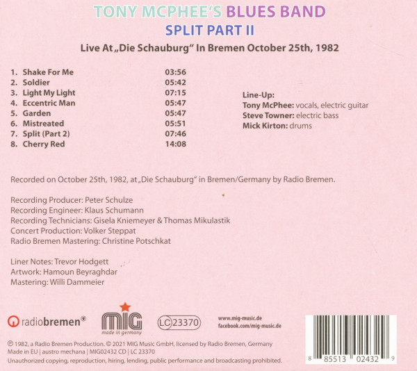 Split Part II - Live In Bremen 1982 (CD)