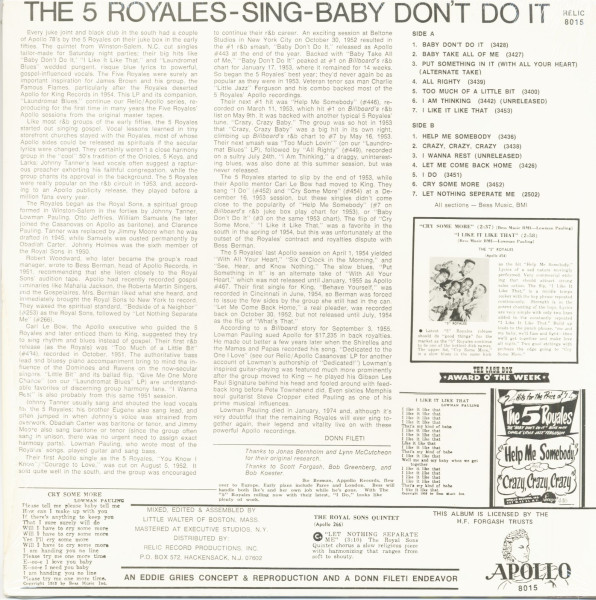 Baby Don't Do It (LP)