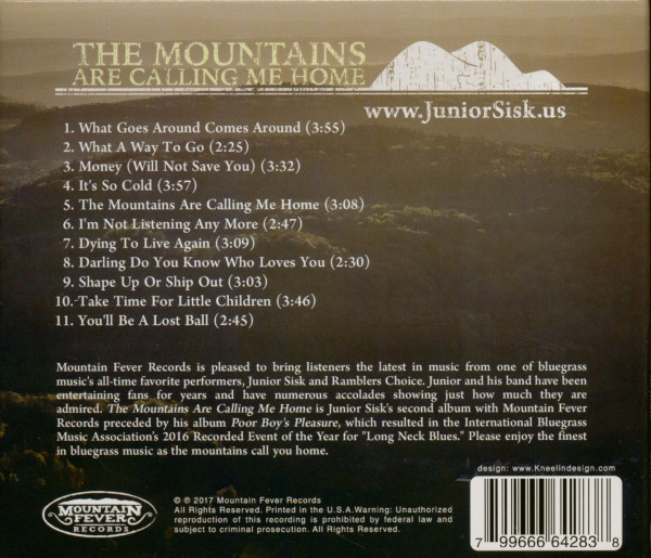 The Mountains Calling Me Home (CD)