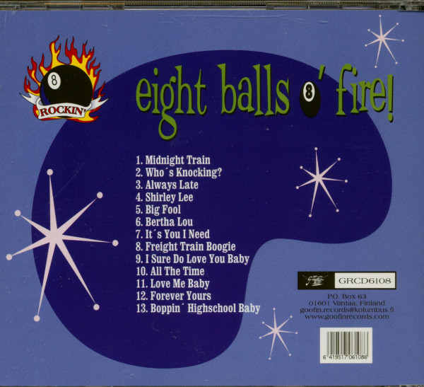 Eight Balls O' Fire (CD)