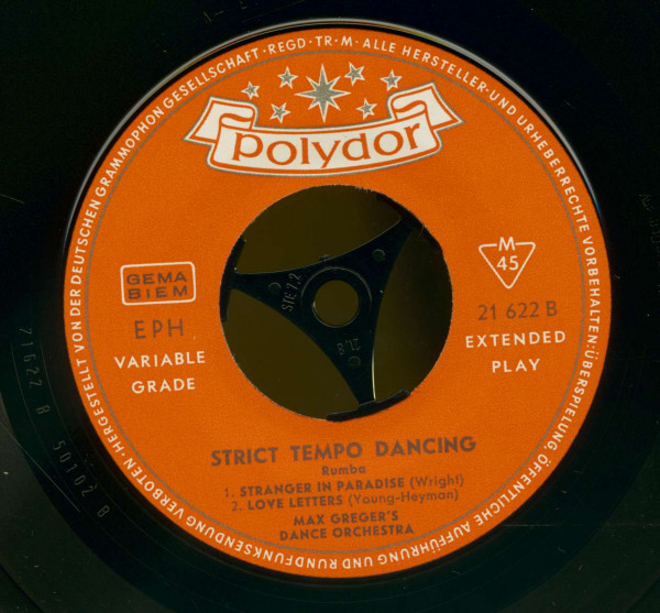 Strict Tempo Dancing - Rumba (7inch, 45rpm, EP, PS)