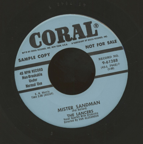 Mister Sandman - The Little White Light (7inch, 45rpm) Mister Sandman - The Little White Light (7inch, 45rpm)