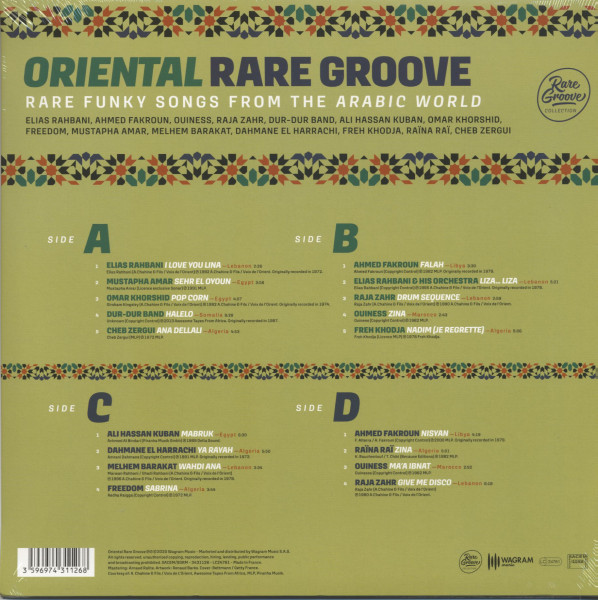 Oriental Rare Groove : Rare Funky Songs From The Arabic World (2-LP)