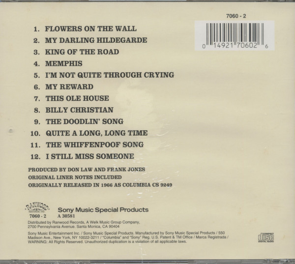 Flowers On The Wall (CD)