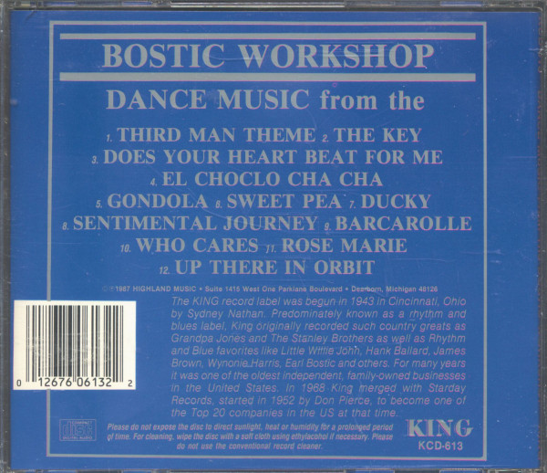 3. Bild von Earl Bostic: Dance Music From The Bostic Workshop (CD)