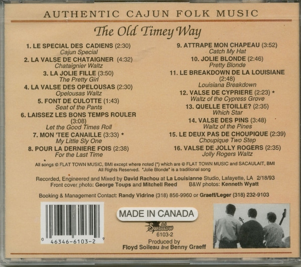 The Old Timey Way (CD)