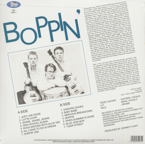 Boppin' (LP, 10inch, Colored 7inch, Ltd.)