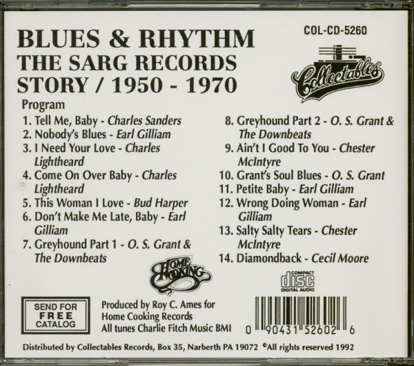 Blues & Rhythm - The Sarg Records Story 1950-1970 (CD)