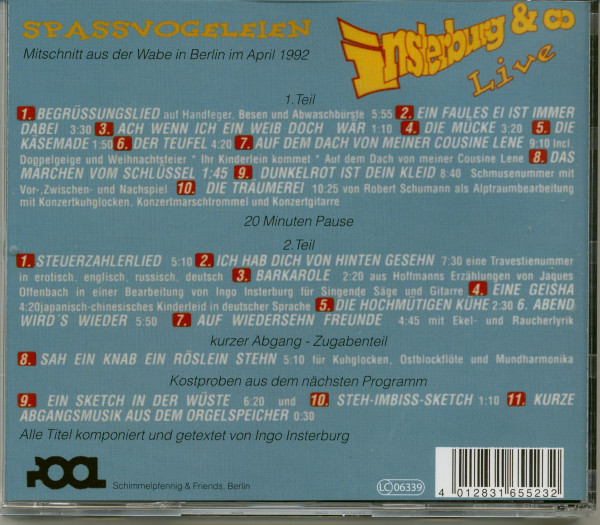 Spassvogeleien Live 1992 (2-CD)
