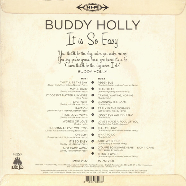 It Is So Easy (LP, 180g Vinyl, Ltd. + CD)