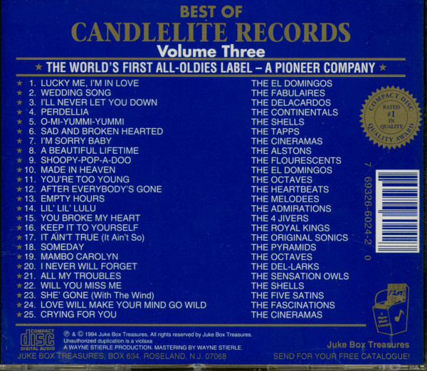 The Best Of Candlelite Records Vol.3 (CD)