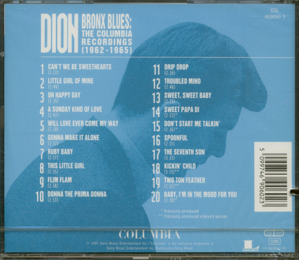 Bronx Blues - The Columbia Recordings 1962-19665 (CD, Cut-Out)