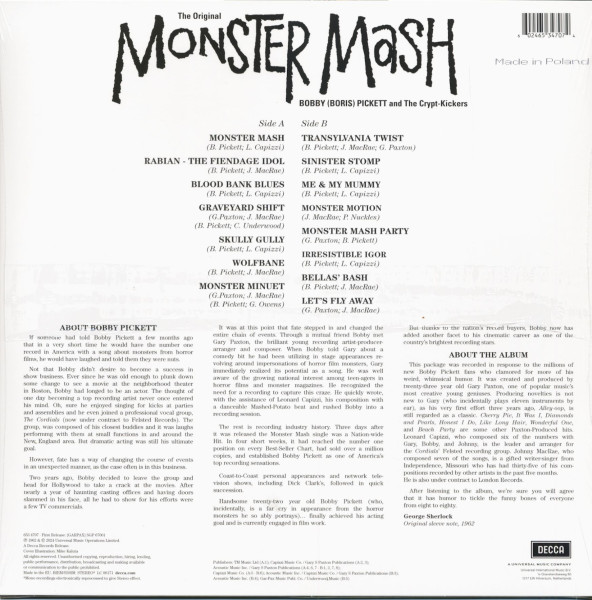 The Original Monster Mash (LP, Glow In The Dark Vinyl, Ltd.)
