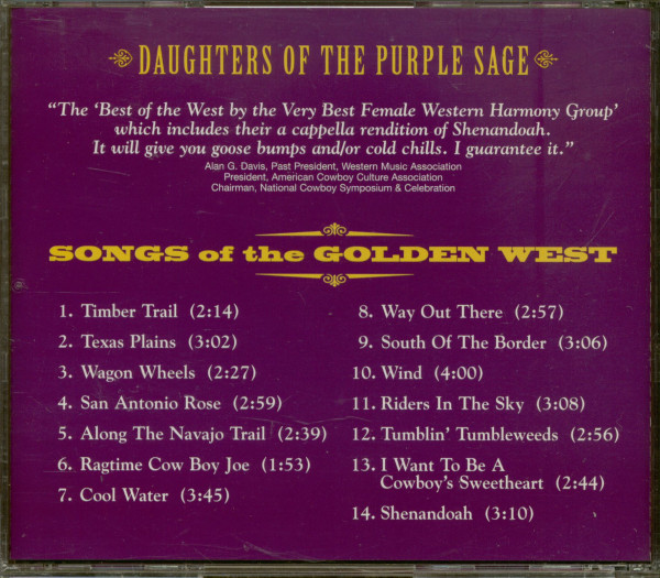 Songs Of The Golden West (CD)