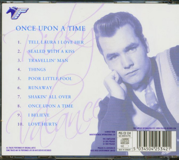 3. Bild von Ricky Valance: Once Upon A Time (CD)