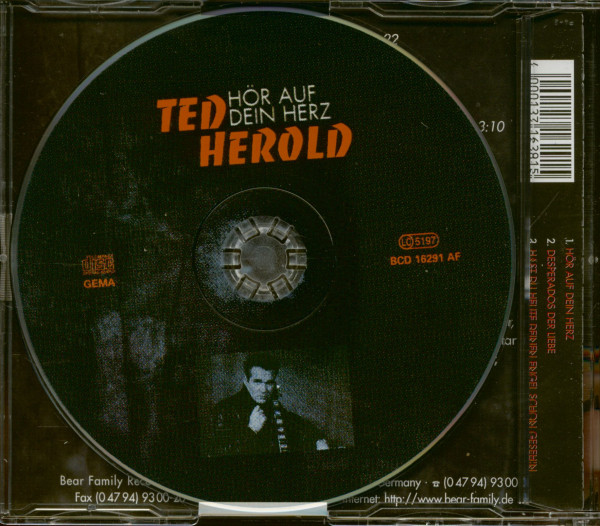 3. Bild von Ted Herold: Hör auf dein Herz - 3 Track Maxi CD