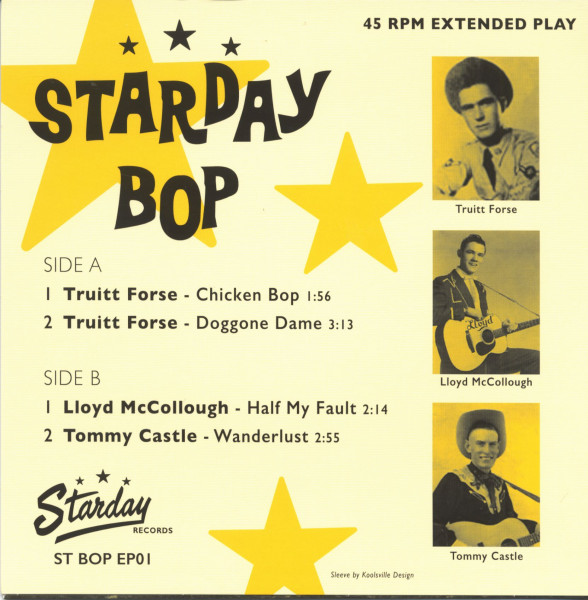 Starday Bop (7nch, EP, 45rpm)