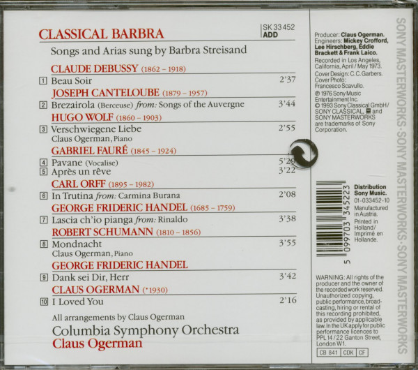 Classical Barbra (CD)