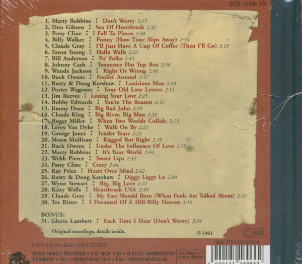 1961 - Dim Lights, Thick Smoke And Hillbilly Music