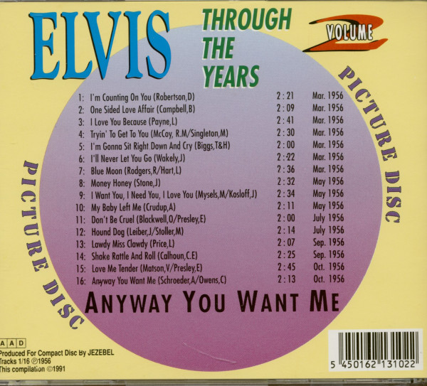 Through The Years Vol.2 - Anyway You Want Me (CD)